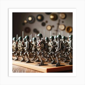 Steampunk Chess Set Art Print