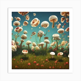 Mushroom - Mushroom Stock Videos & Royalty-Free Footage Art Print