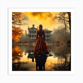 Haunted Plantation House Art Print