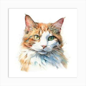 Skookum Cat Portrait 3 Art Print