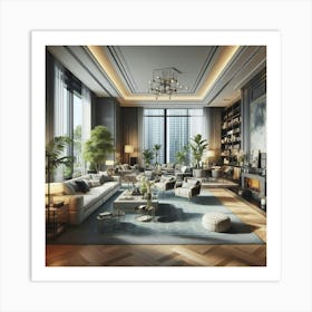 Modern Living Room 5 Art Print