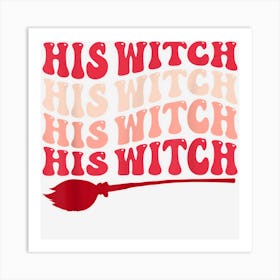 His Witch Halloween Couple Art Print