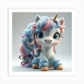 Little Unicorn 23 Art Print