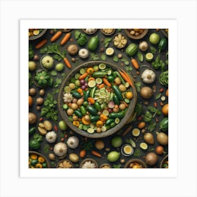 Bowl of Vegetables Art Print