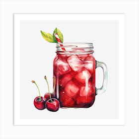 Cherry Margarita 4 Art Print