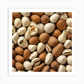 Nuts On A Table Art Print