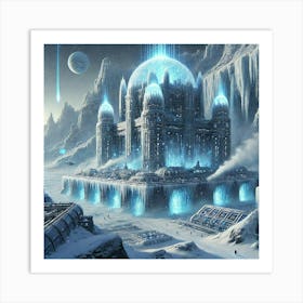 Icebound Order Glacial Sanctuaries Art Print