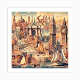 Europe Jigsaw Puzzle Art Print