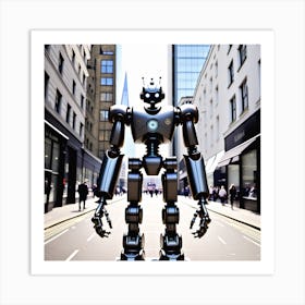 Robot In The City 25 Art Print