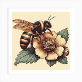 A large bee 2 Art Print