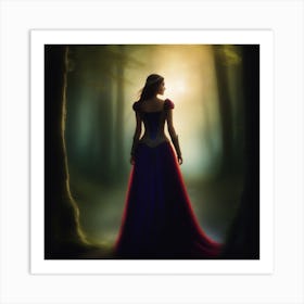 Snow White And The Seven Dwarfs Art Print