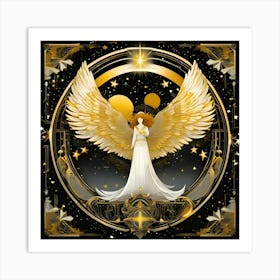Golden Angel 1 Art Print