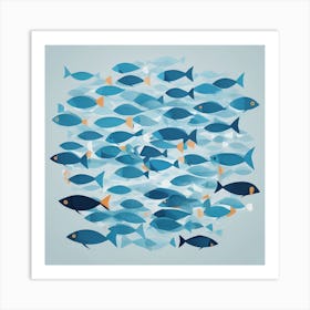 Sea Of Fish Art Print