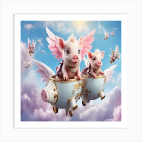 Pigs In The Sky Art Print