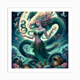 Mermaid 55 Art Print