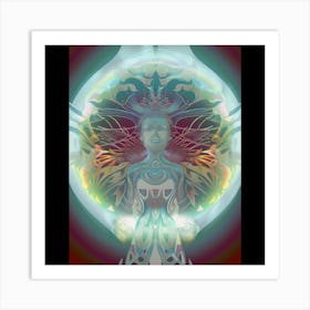 Space Angel, Trippy, surreal, artwork print. "The Trip" Art Print