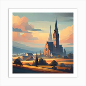 Landscape Painting 119 Art Print