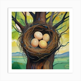 1000013690 Eggs in nest Art Print