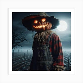 Scarecrow In The Field 1 Art Print