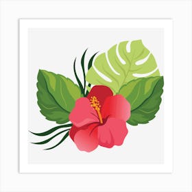 Hibiscus Flower Art Print