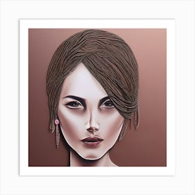 Beautiful Woman 2 Art Print