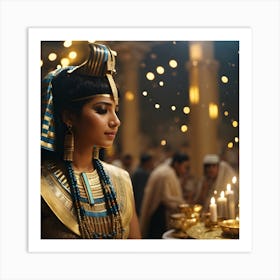 Egyptian Woman ( pharaoh and ancient Egyptian ) Art Print