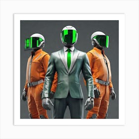 Three Men In Suits Art Print