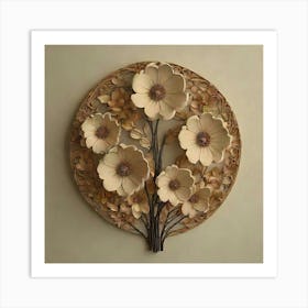 Flowers In A Circle Art Print