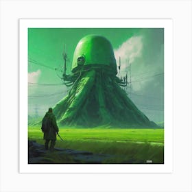 Futuristic Landscape 1 Art Print