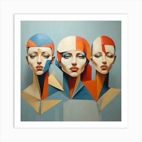 Three Women Art Print