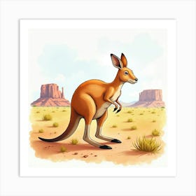 Kangaroo 1 Art Print