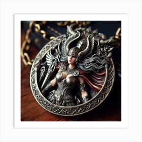 Viking Necklace Art Print