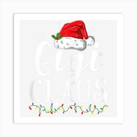 Womens Funny Gigi Claus Christmas Pajamas Santa Art Print