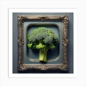 Broccoli In A Frame 24 Art Print