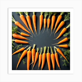 Carrots In A Circle 28 Art Print