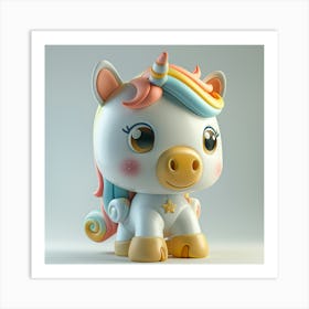 Unicorn 3d Model 25 Art Print