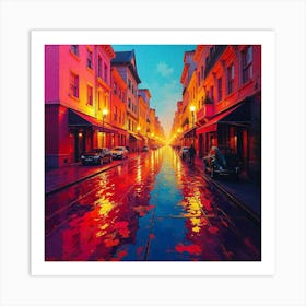 City Street Art Print