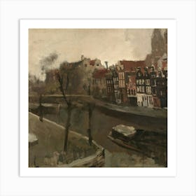 Amsterdam From The Canal Art Print