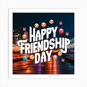 Happy Friendship Day 2 Art Print