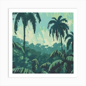 A Amazon Rainforest In Brazil Expressive Strokes 1720365544 4 Art Print