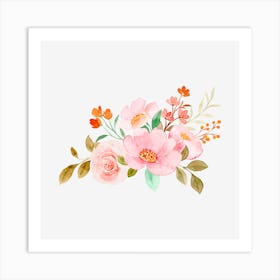 Watercolor Flowers Art Print