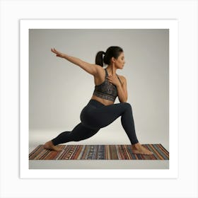 Yoga Pose Energy Art Print