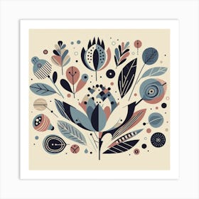 Scandinavian style, Artichoke 1 Art Print