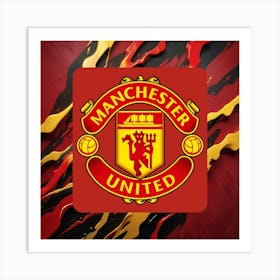 Manchester United F.C. Logo Wall Art 4 Art Print