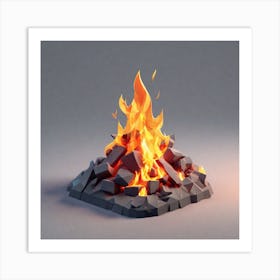 campFire 1 Art Print