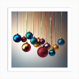 Christmas Ornaments 151 Art Print