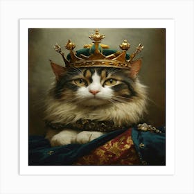 King Cat 3 Art Print