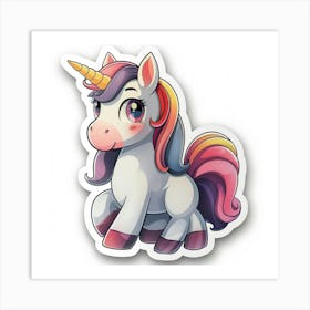 Unicorn Sticker 75 Art Print