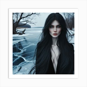 Iced Woman Art Print