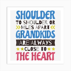 Grandparents Family Quote Design For Grandpa And Grandma Art Print